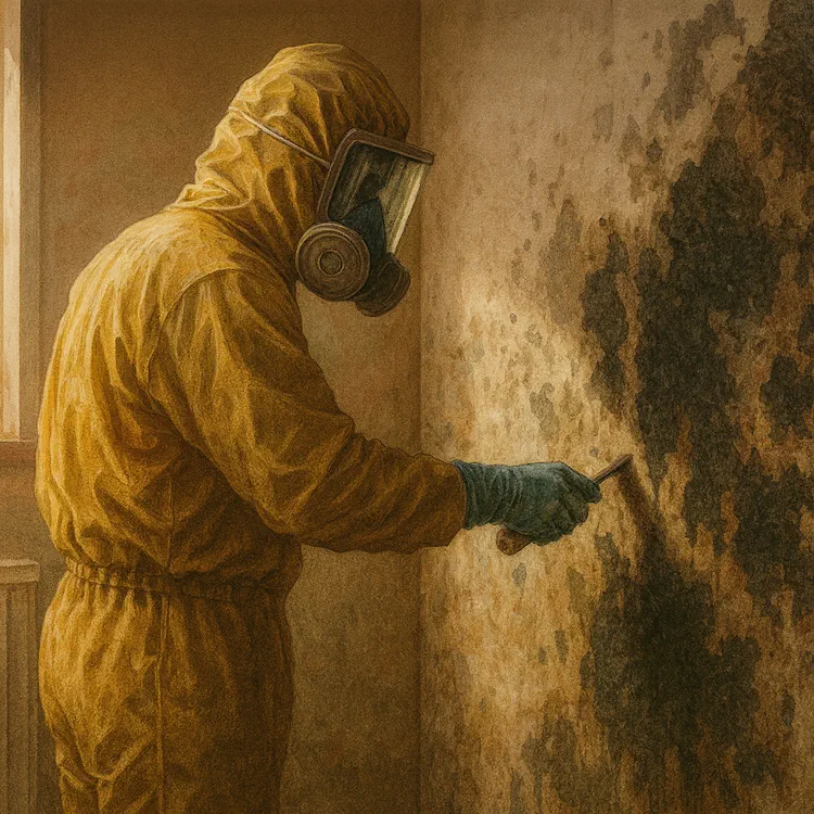 Обработка квартиры от плесени и грибка