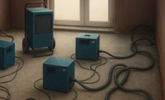 Просушка помещения после потопа