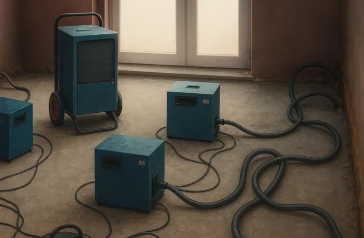 Просушка помещения после потопа