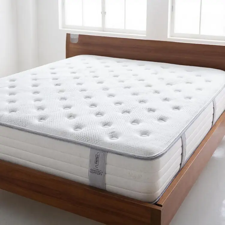 Современный матрас на двуспальной кровати