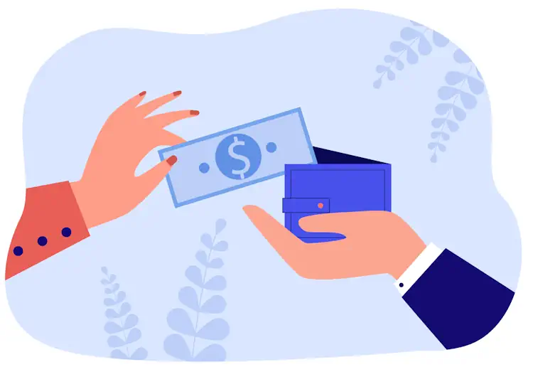 Деньги из рук в руки