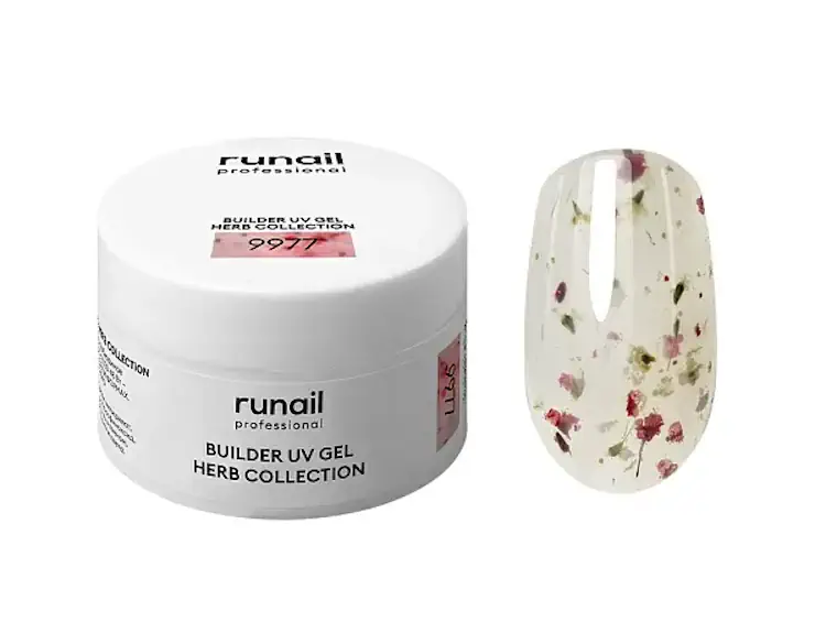 Моделирующий уф гель с сухоцветами builder uv gel herb collection